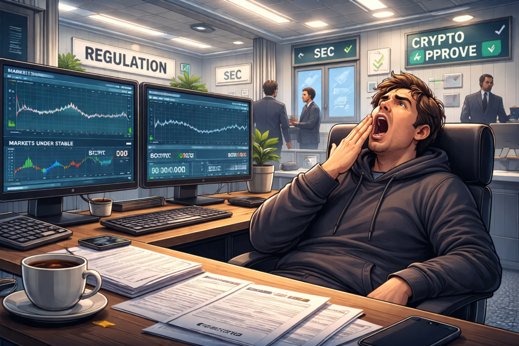 The Day Crypto Finally Became Boring — And Why That’s Terrifying