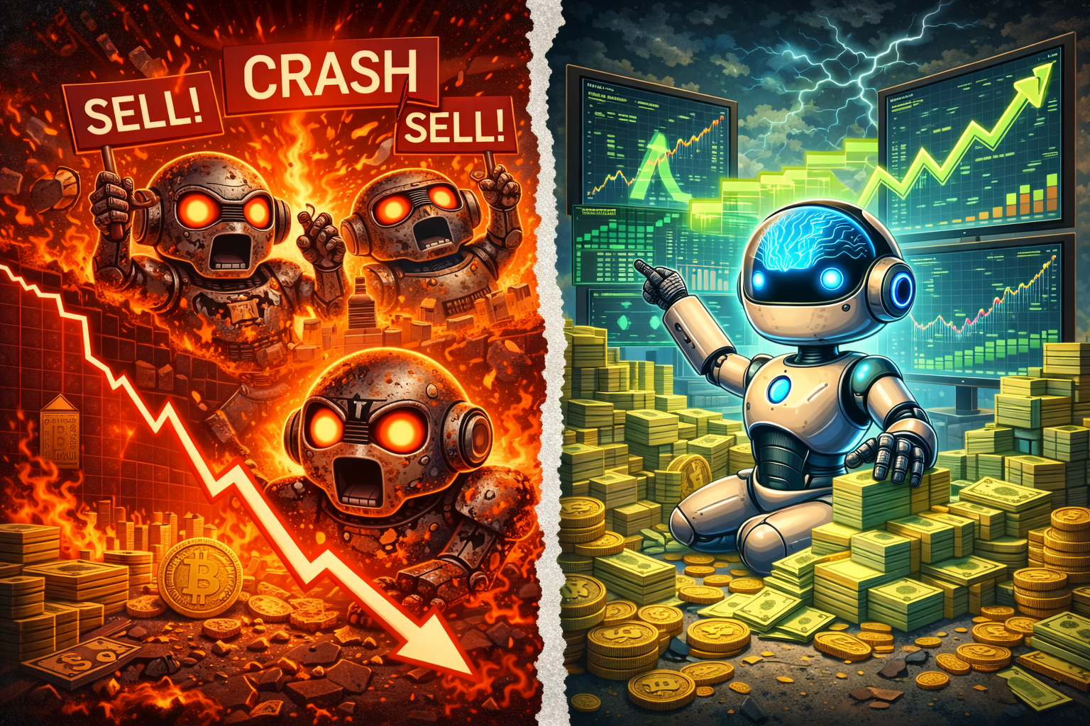 Crypto Crashes: How Most Bots Panic-Sell While Smart Ones Turn Carnage into Compound Gains